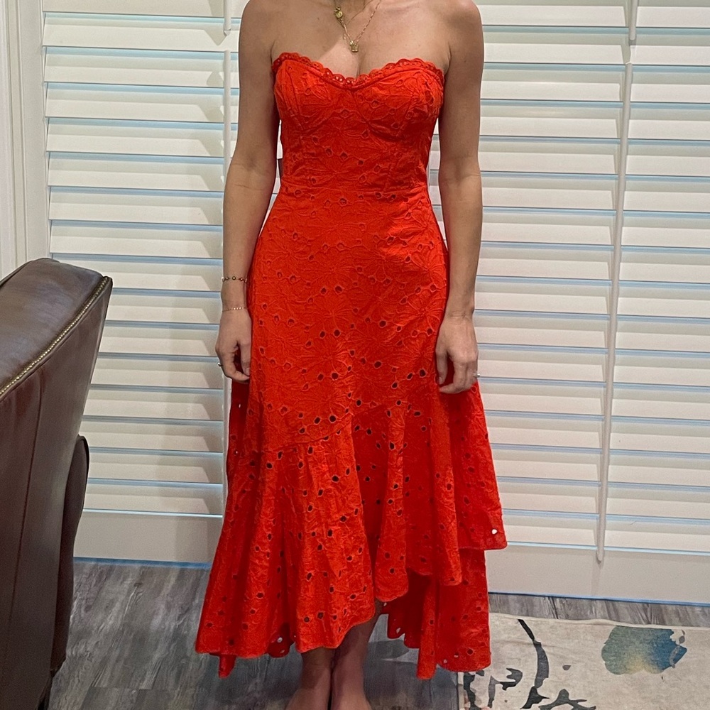 Astr Asymmetrical Red Dress